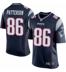 Men's Nike New England Patriots #86 Cordarrelle Patterson Game Navy Blue Team Color NFL Jersey