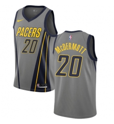 Men's Nike Indiana Pacers #20 Doug McDermott Swingman Gray NBA Jersey - City Edition