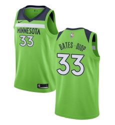 Youth Nike Minnesota Timberwolves #33 Keita Bates-Diop Swingman Green NBA Jersey Statement Edition