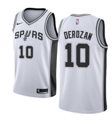 Youth Nike San Antonio Spurs #10 DeMar DeRozan Swingman White NBA Jersey - Association Edition