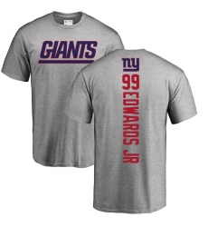 NFL Nike New York Giants #99 Mario Edwards Jr Ash Backer T-Shirt