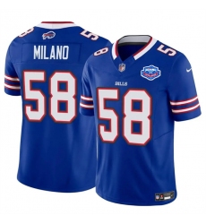 Men's Buffalo Bills #58 Matt Milano Blue 2025 F.U.S.E. With Farewell Vapor Untouchable Limited Football Stitched Jersey