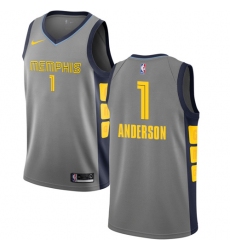 Youth Nike Memphis Grizzlies #1 Kyle Anderson Swingman Gray NBA Jersey - City Edition