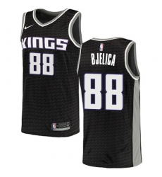 Men's Nike Sacramento Kings #88 Nemanja Bjelica Swingman Black NBA Jersey Statement Edition