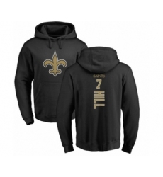 NFL Nike New Orleans Saints #7 Taysom Hill Black Backer Pullover Hoodie