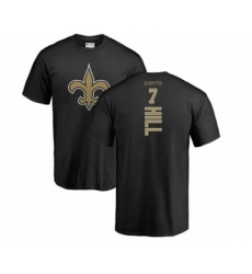 NFL Nike New Orleans Saints #7 Taysom Hill Black Backer T-Shirt