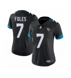 Women's Jacksonville Jaguars #7 Nick Foles Black Team Color Vapor Untouchable Limited Player Football Jersey