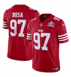 Men's San Francisco 49ers #97 Nick Bosa Red 2023 F U S E Vapor Untouchable Limited Stitched Football 2024 Super Bowl LVIII Jersey