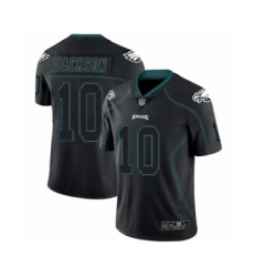 Men's Philadelphia Eagles #10 DeSean Jackson Limited Lights Out Black Rush Football Jersey