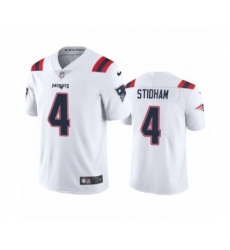 New England Patriots #4 Jarrett Stidham White 2020 Vapor Limited Jersey
