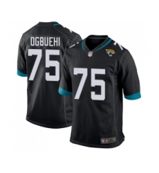 Men's Jacksonville Jaguars #75 Cedric Ogbuehi Game Black Team Color Football Jersey