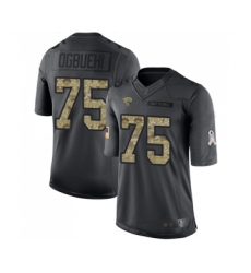 Men's Jacksonville Jaguars #75 Cedric Ogbuehi Limited Black 2016 Salute to Service Football Jersey
