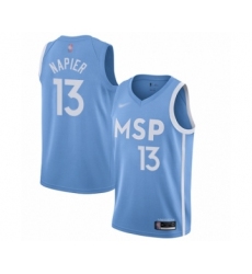 Youth Minnesota Timberwolves #13 Shabazz Napier Swingman Blue Basketball Jersey - 2019 20 City Edition