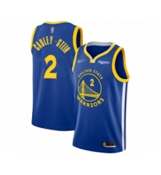 Men's Golden State Warriors #2 Willie Cauley-Stein Authentic Royal Finished Basketball Jersey - Icon Edition