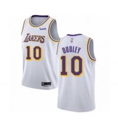 Youth Los Angeles Lakers #10 Jared Dudley Swingman White Basketball Jersey - Association Edition