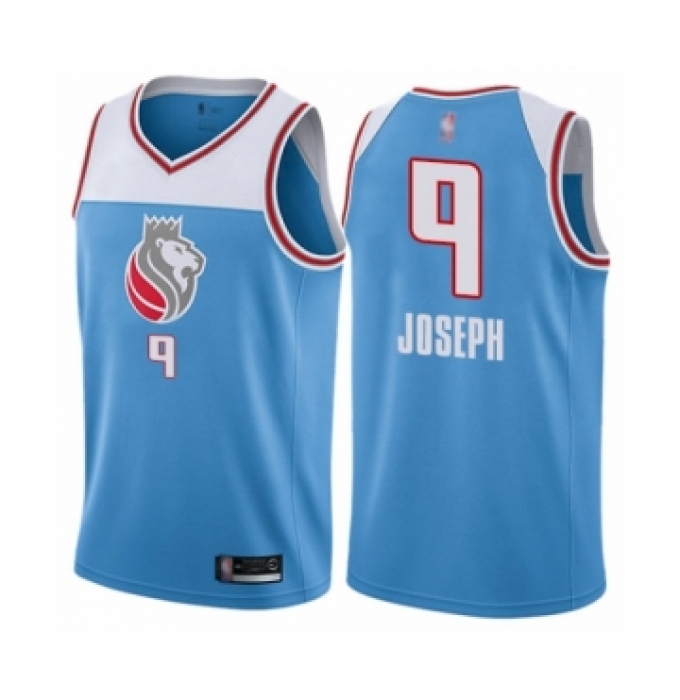 Men's Sacramento Kings #9 Cory Joseph Authentic Blue Basketball Jersey - City Edition