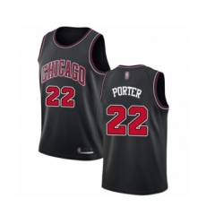 Women's Chicago Bulls #22 Otto Porter Authentic Black Basketball Jersey Statement Edition