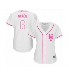Women's New York Mets #6 Jeff McNeil Authentic White Fashion Cool Base Baseball Jersey