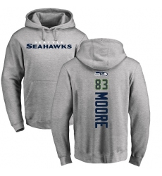 NFL Nike Seattle Seahawks #83 David Moore Ash Backer Pullover Hoodie