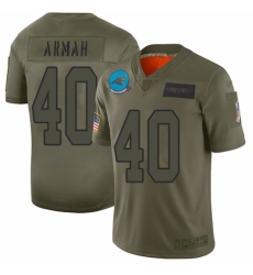 Youth Carolina Panthers #40 Alex Armah Limited Camo 2019 Salute to Service Football Jersey
