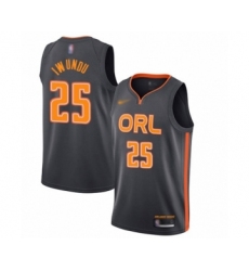 Women's Orlando Magic #25 Wes Iwundu Swingman Charcoal Basketball Jersey - 2019 20 City Edition