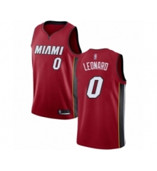 Women's Miami Heat #0 Meyers Leonard Swingman Red Basketball Jersey Statement Edition