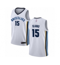Women's Memphis Grizzlies #15 Brandon Clarke Authentic White Basketball Jersey - Association Edition
