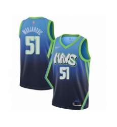 Youth Dallas Mavericks #51 Boban Marjanovic Swingman Blue Basketball Jersey - 2019 20 City Edition