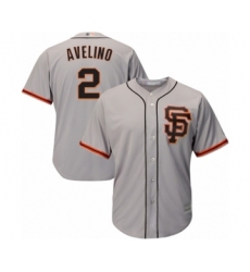 Men's San Francisco Giants #2 Abiatal Avelino Grey Alternate Flex Base Authentic Collection Baseball Player Jersey