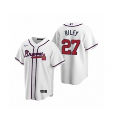 Women Atlanta Braves #27 Austin Riley Nike White 2020 Replica Home Jersey