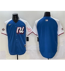 Men's National League Los Angeles Dodgers Blank Blue Alternate 2025 All-Star Edition Limited Stitched Baseball Jersey