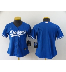 Women's Nike Los Angeles Dodgers Blank Royal Alternate Stitched Baseball Jersey