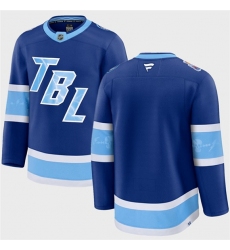 Men's Tampa Bay Lightning Blank Blue 2026 Stadium Series Stitched Jersey
