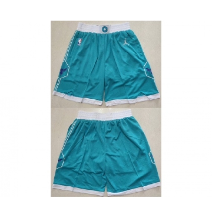 Men's Charlotte Hornets Aqua Mitchell & Ness Shorts (Run Small)