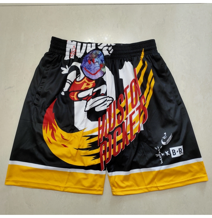 Men's Houston Rockets Black Shorts