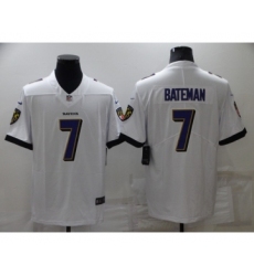 Men's Baltimore Ravens #7 Rashod Bateman White 2022 Vapor Untouchable Stitched NFL Nike Limited Jersey