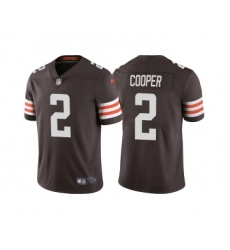 Men's Cleveland Browns #2 Amari Cooper Brown Vapor Untouchable Limited Stitched Jersey