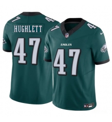 Men's Philadelphia Eagles #47 Charley Hughlett Green 2025 New F.U.S.E. Vapor Untouchable Limited Football Stitched Jersey