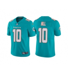 Men’s Miami Dolphins #10 Tyreek Hill Aqua Vapor Untouchable Limited Stitched Football Jersey