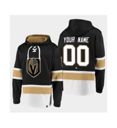 Men's Vegas Golden Knights Active Player Custom Black All Stitched Sweatshirt Hoodie