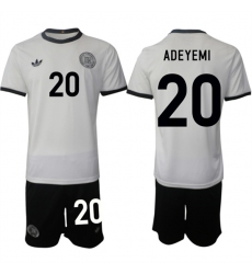 Men's Germany #22 Marc-Andre ter Stegen White 2025 Home Soccer Jersey Suit