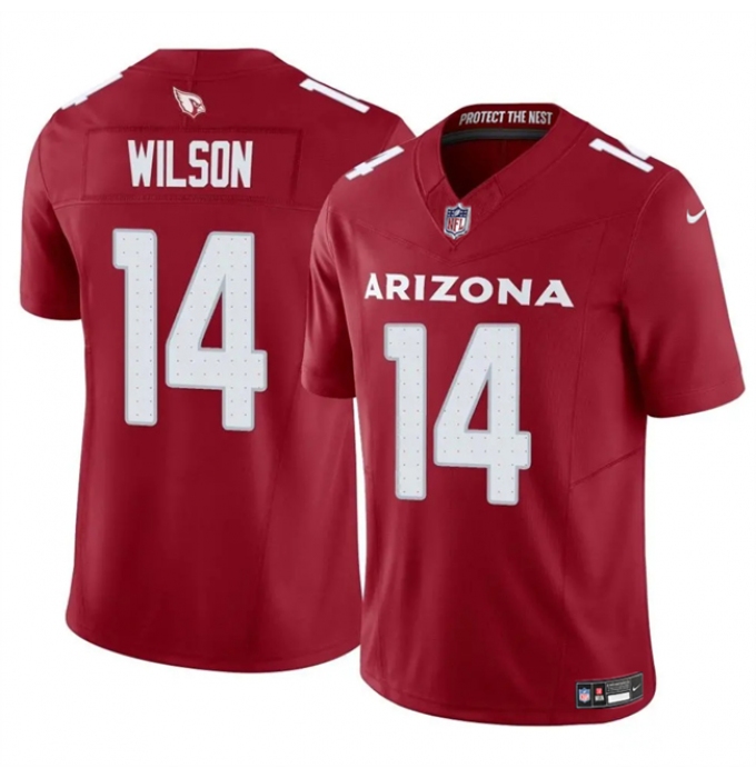 Men's Arizona Cardinals #14 Michael Wilson Red 2025 F.U.S.E. Vapor Untouchable Limited Football Stitched Jersey