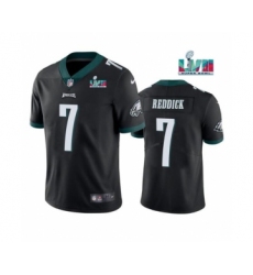 Men's Philadelphia Eagles #7 Haason Reddick Black Super Bowl LVII Patch Vapor Untouchable Limited Stitched Jersey