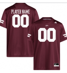 Men's Mississippi State Bulldogs Red Football adidas Replica Custom Jersey