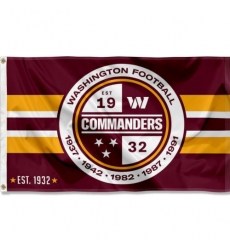 2Pcs WinCraft Washington Commanders Patch Button Circle Logo Flag 3x5 Banner0_
