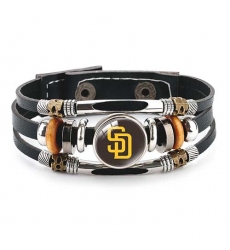 San Diego clergy MLB Pro football team jewel cowhide bracelet leather hand jewelry