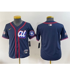 Women's American League Houston Astros Blank Navy 2025 All-Star Edition Limited Stitched Baseball Jersey(Run Small)
