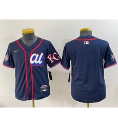 Youth American League Kansas City Royals Blank Navy 2025 All-Star Edition Limited Stitched Baseball Jersey