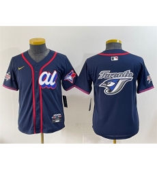 Youth American League Toronto Blue Jays Team Big Logo Navy 2025 All-Star Edition Limited Stitched Baseball Jersey