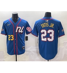 Men's National League #23 Fernando Tatis Jr. Blue 2025 All-Star Edition Limited Stitched Baseball Jersey